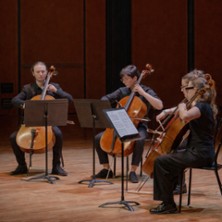QUATUOR DE VIOLONCELLES Ilinca Leocovici, Alix L&eacute;cuyer,